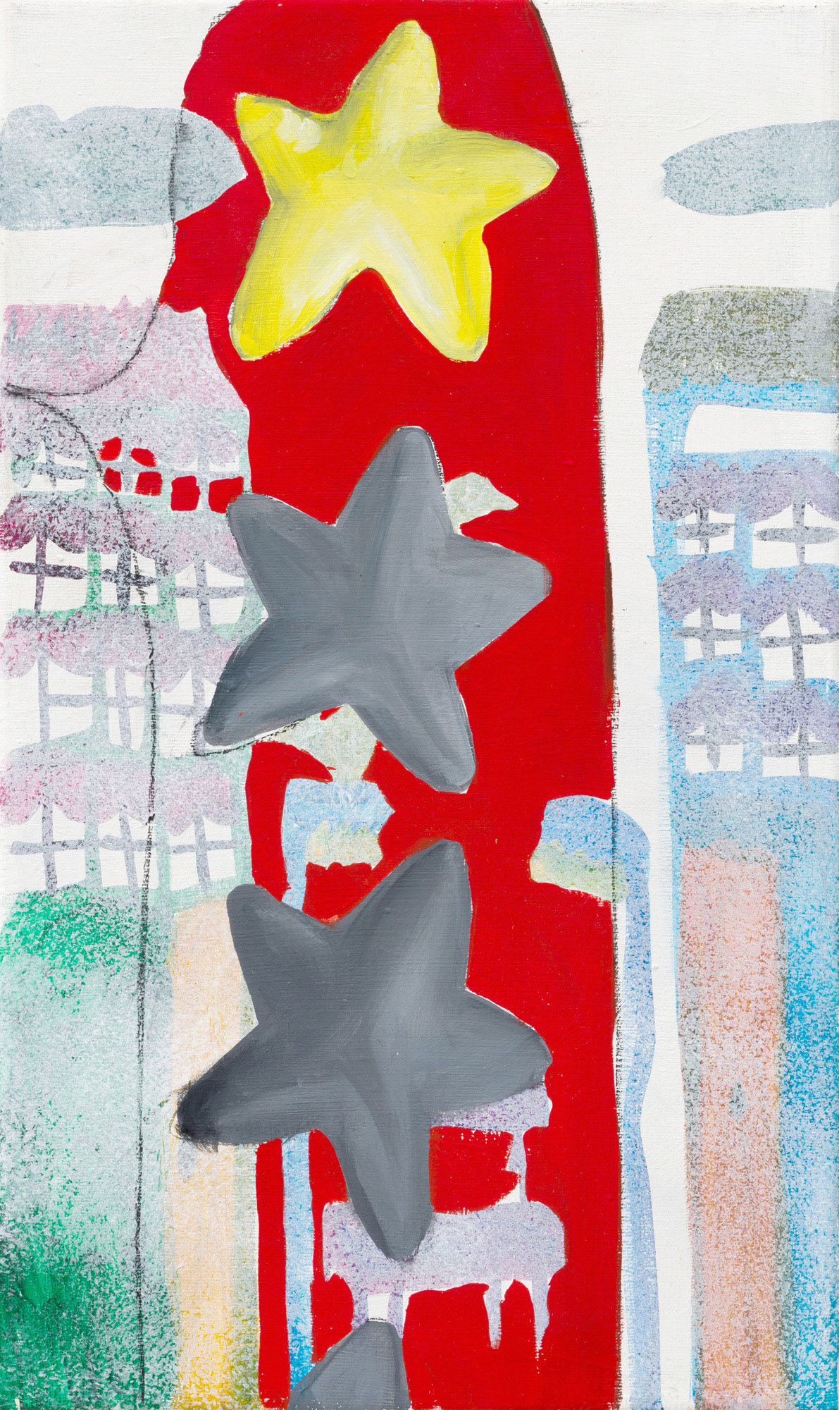 KOVÁCS Kira_25_Vázlat 5_2024_vegyestechnika, vászon_50x30 cm