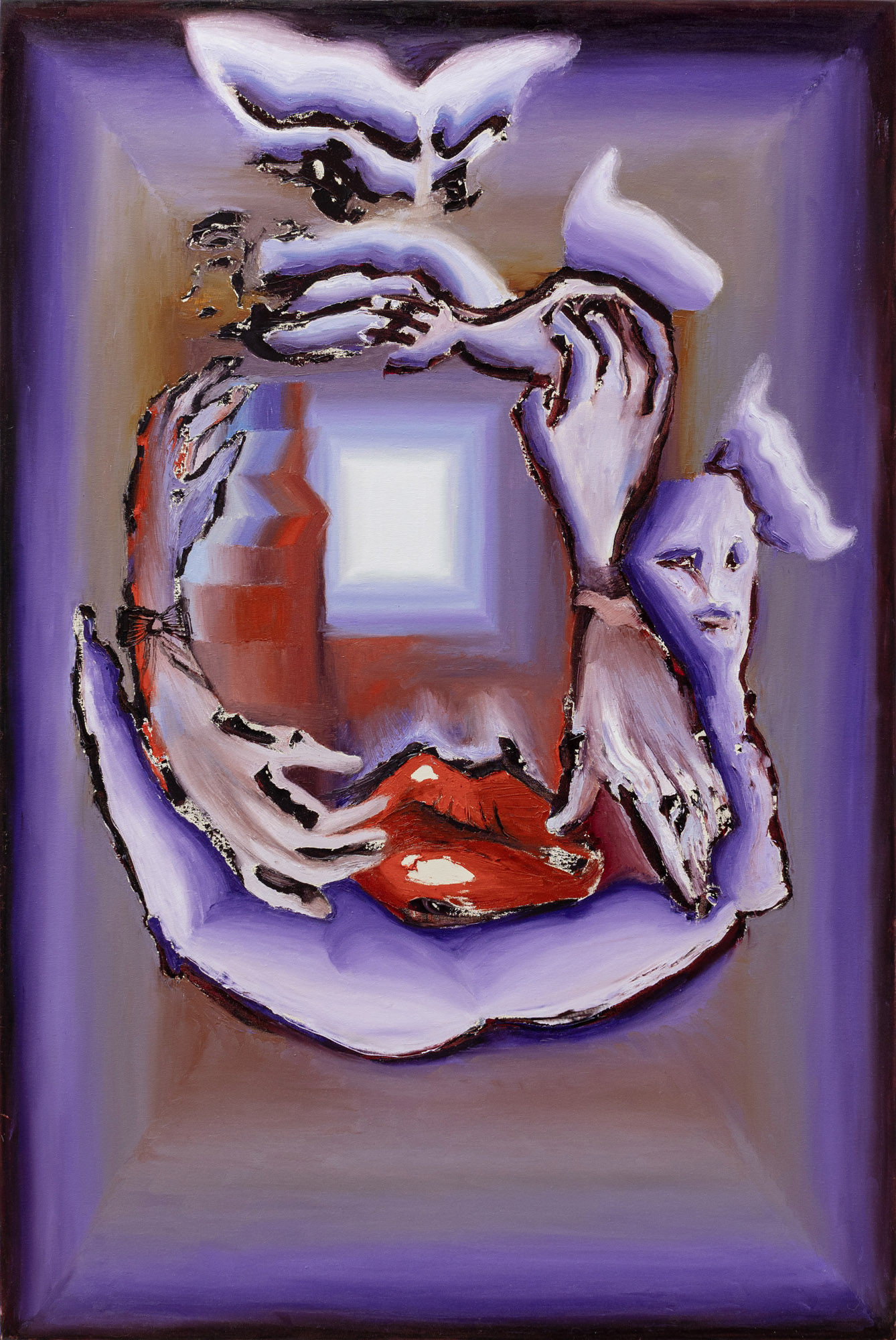 HUMINILOWICZ Vanda_30_Hand to Mouth_2024_olaj, vászon_120×80 cm