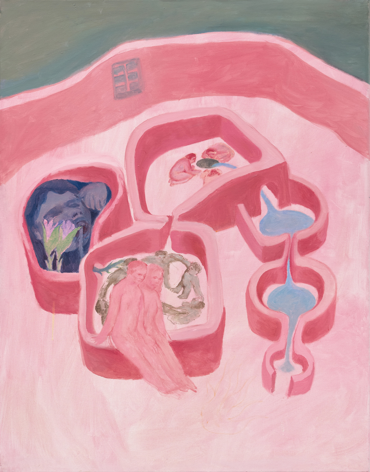 KÁLÓCZY Eszter_22_Szerelmesek kertje_2023_olaj, vászon_90×60 cm_1