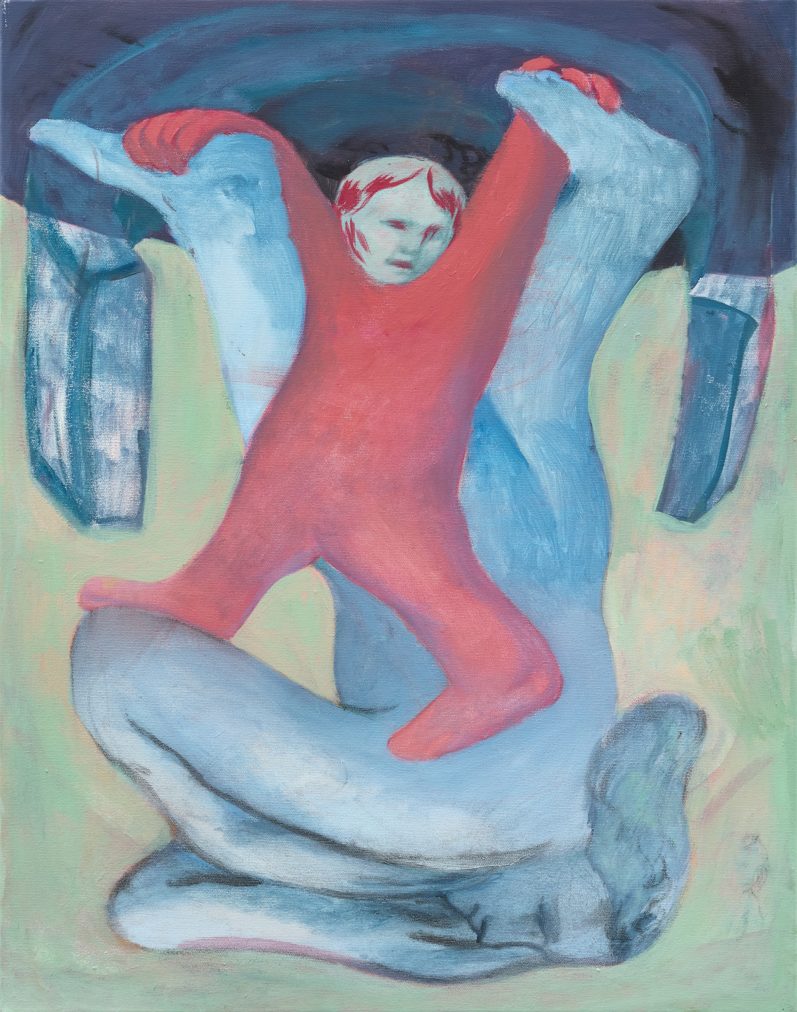 KÁLÓCZY Eszter_40_A küszöbön állva_2025_olaj, vászon_70×50 cm_1