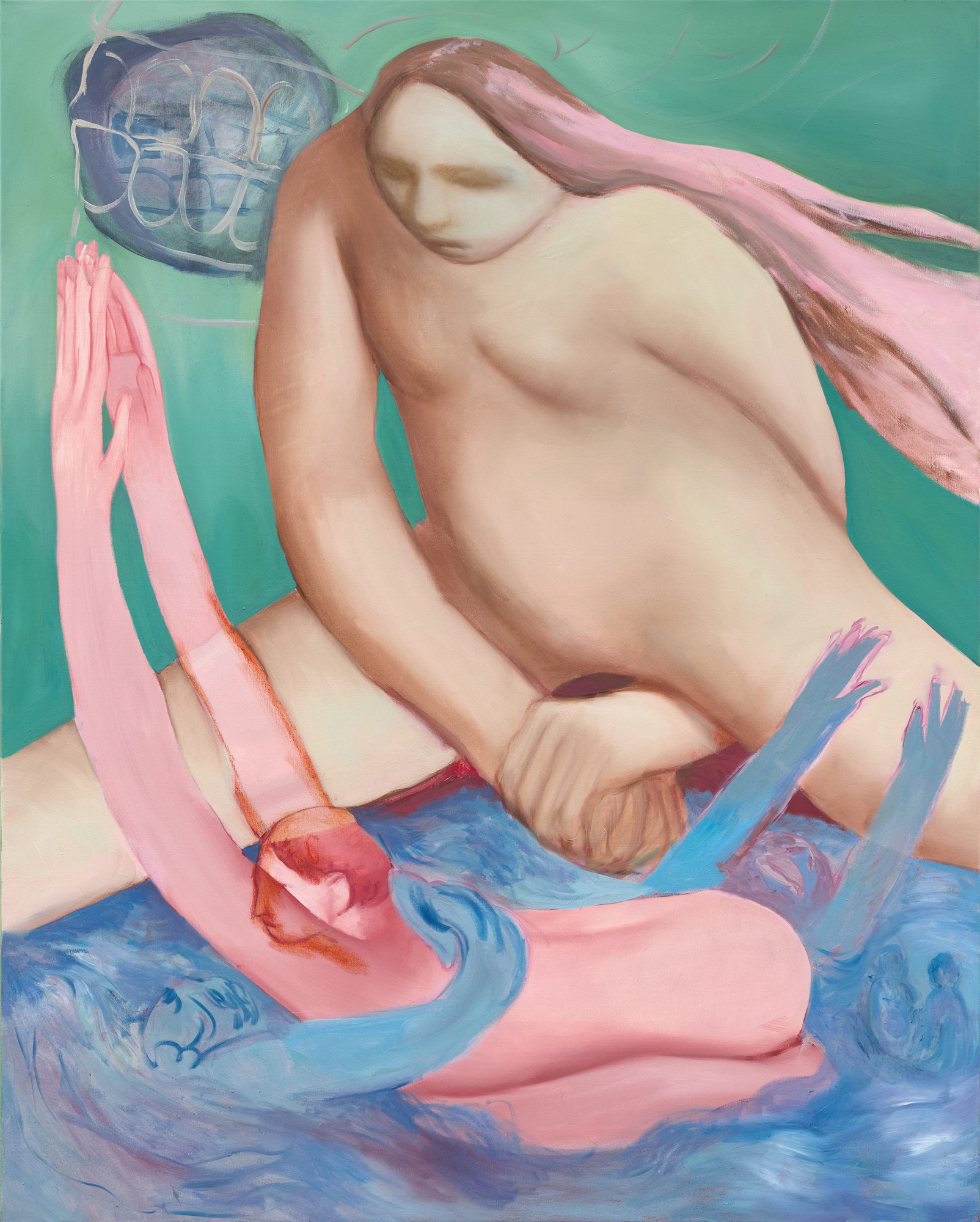 KÁLÓCZY Eszter_43_Özönvíz_2025_olaj, vászon_150×120 cm_1