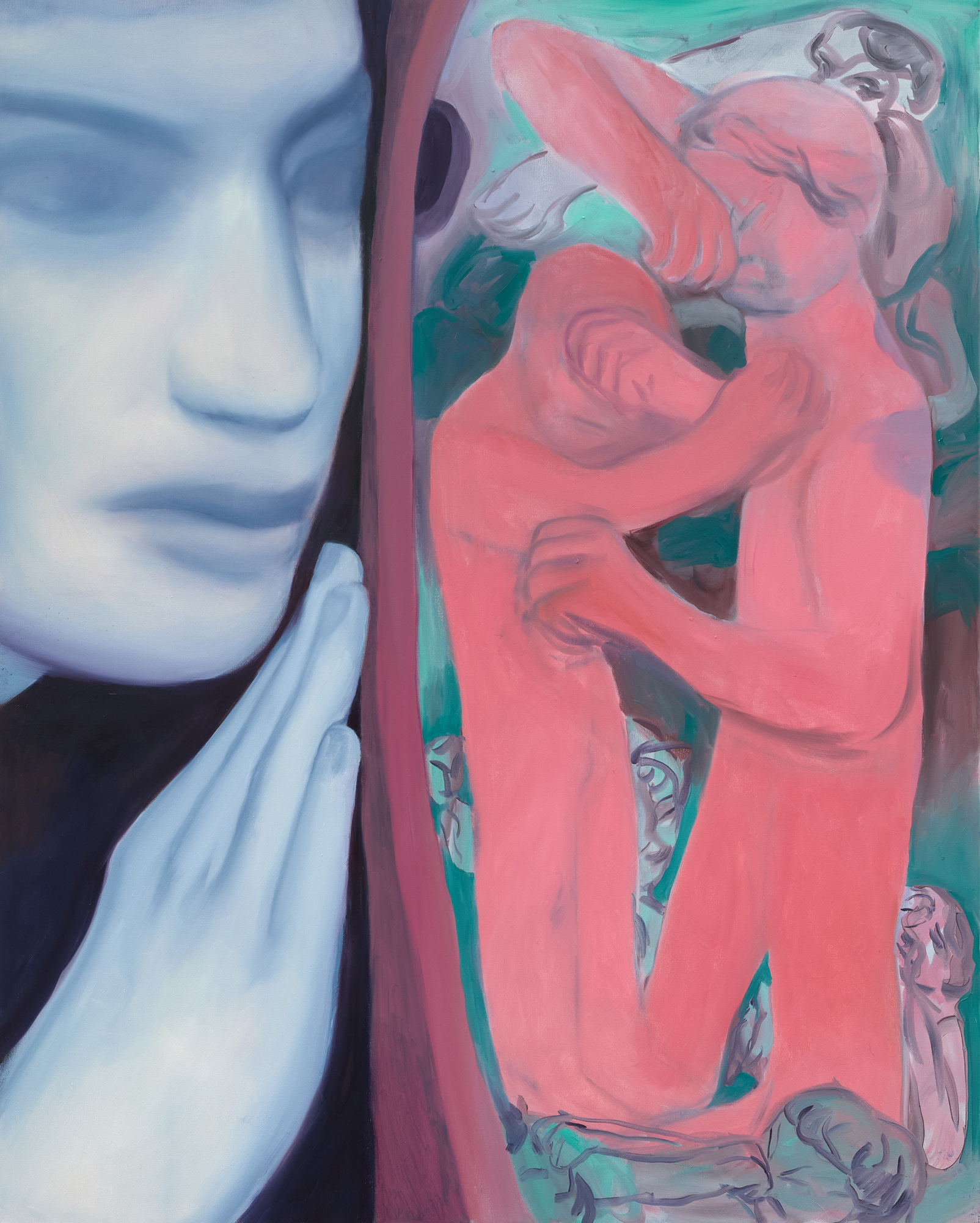 KÁLÓCZY Eszter_47_Gondviselés_2025_olaj, vászon_150×120 cm_1