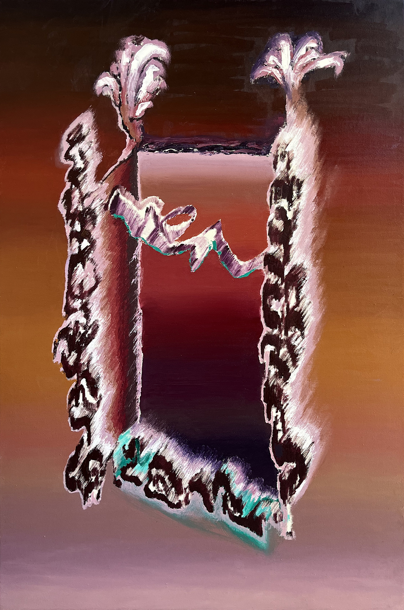 HUMINILOWICZ Vanda_Egy titkos könyv lapjai_2025_olaj, vászon_120x80 cm_2000