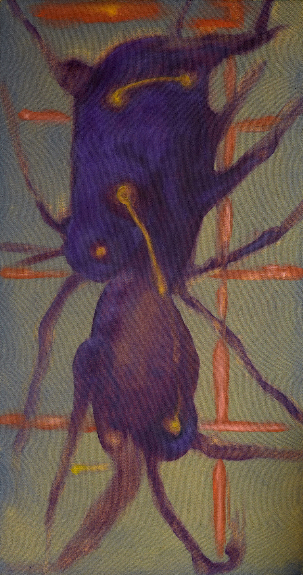 ULBERT Ádám_23_Unnamed no. 17_2022_olaj, vászon_85×45 cm