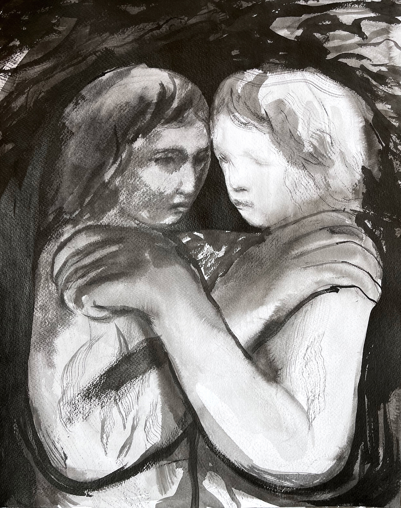 small_KÁLÓCZY Eszter_74_Preserved Visions IV._2026_tus, papír_50×40 cm copy