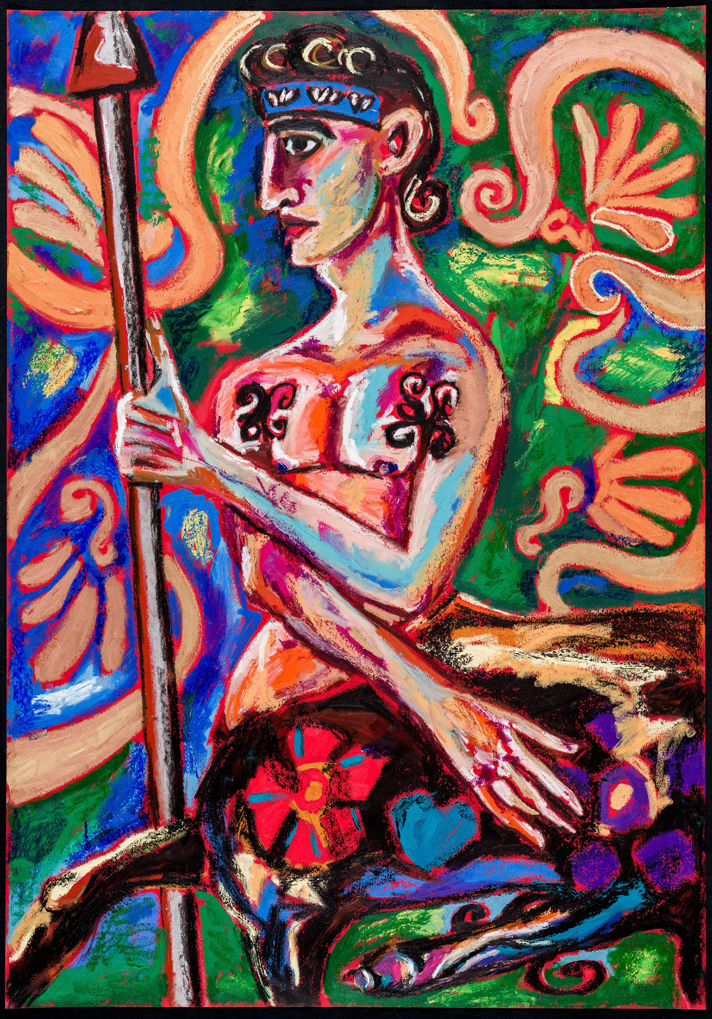 DALLOS Ádám_Young Centaur Prepares for Hunting_2025_100x70cm_SMALL WEB