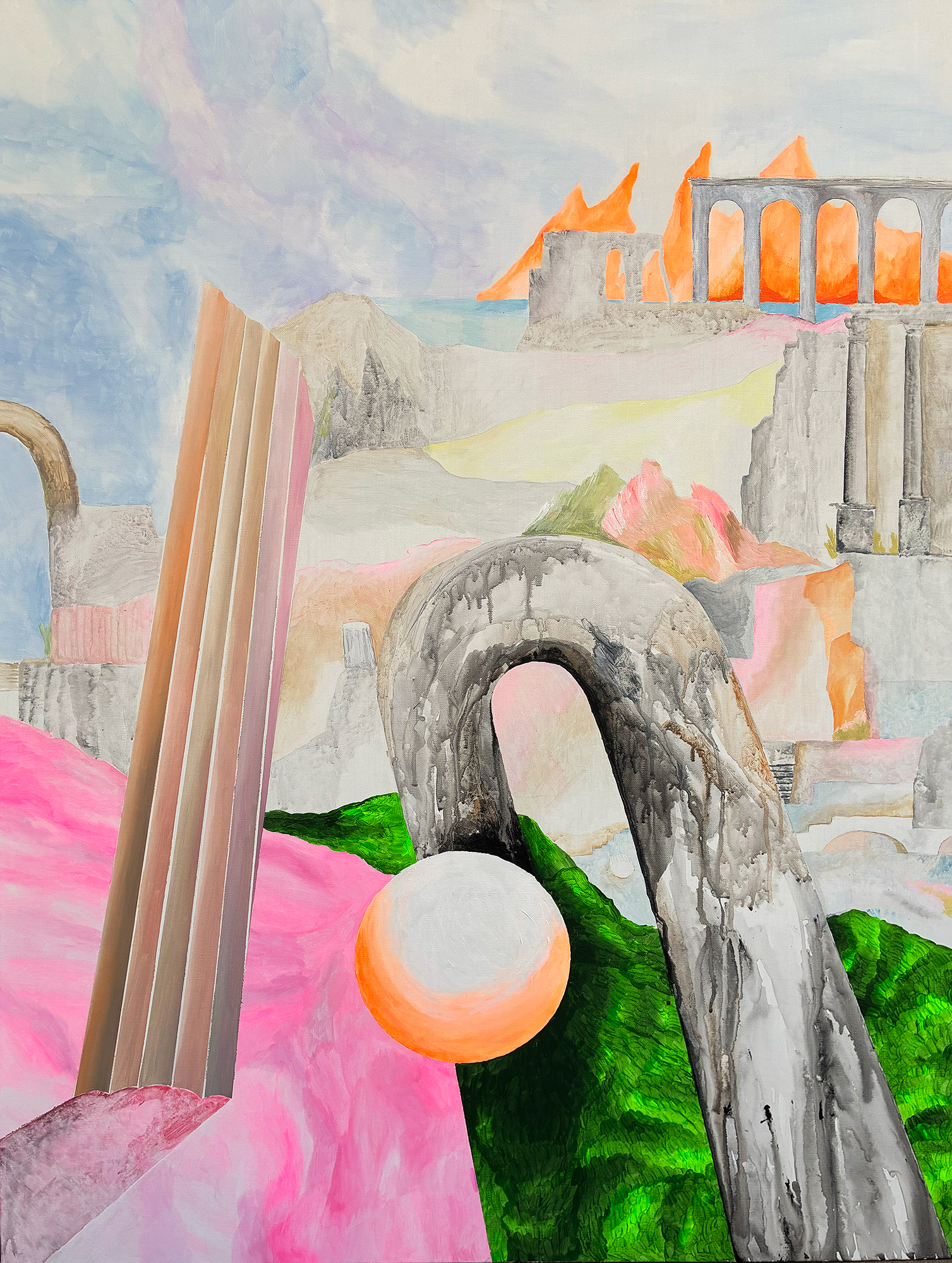 TÁNCOS ANNA_Pusztulás_2026_akril, vászon_90×120 cm_SMALL WEB