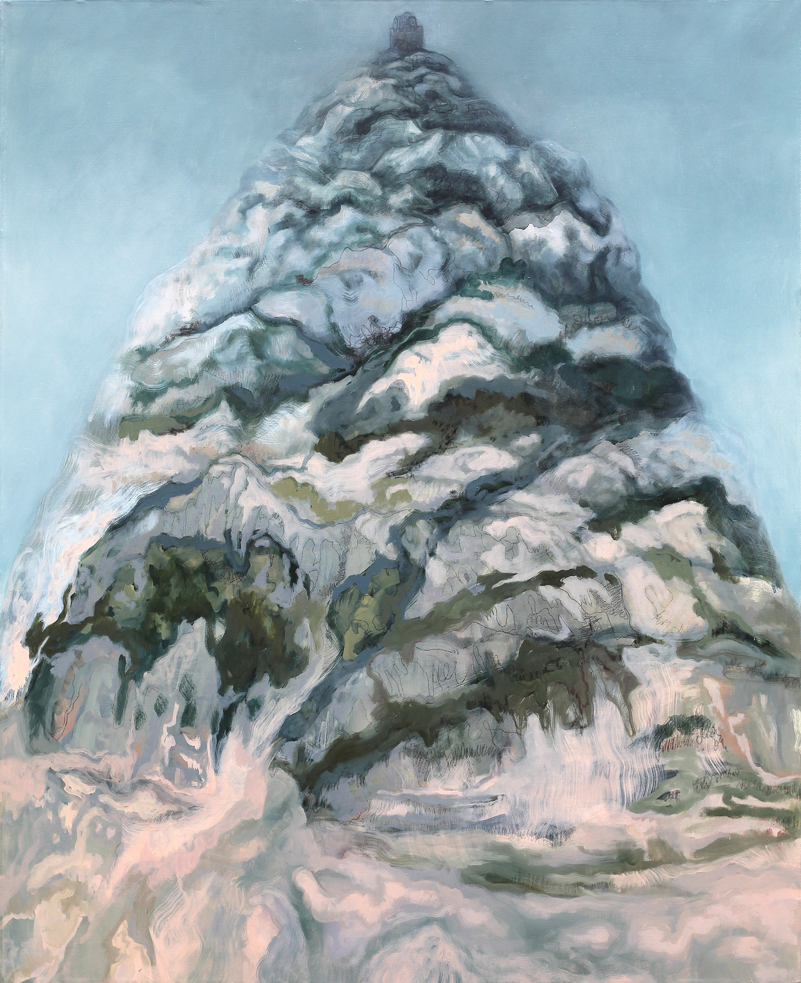 CSAPÓ Júlia_2_Hegy II._2022_olaj, vászon_160×119,5 cm copy