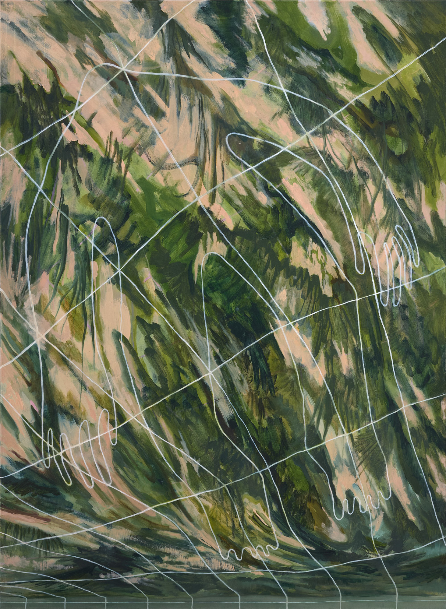 CSAPÓ Júlia_44_Felszín-forma-háló__olaj, vászon_150x110cm_2024 copy