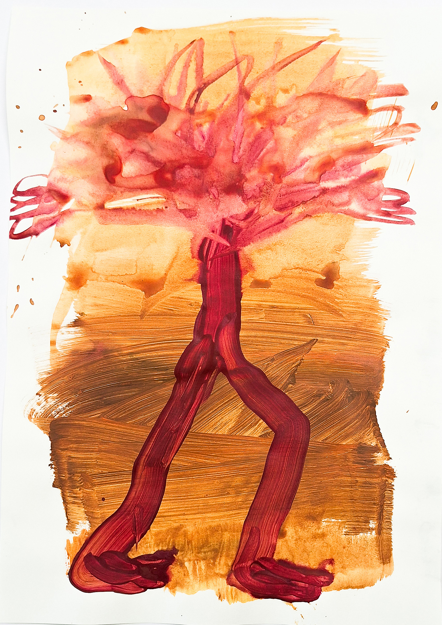 Drawing series-2026-acrylic and tempera on paper – A3 (28) copy