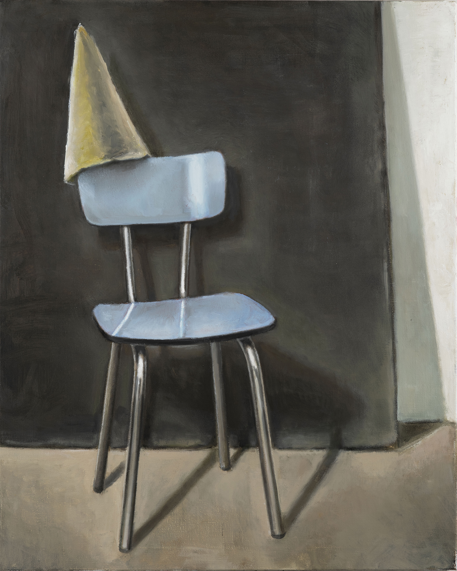 Jakub JANOVSKY_Blue Chair, 2026, oil on canvas, 100x80cm copy