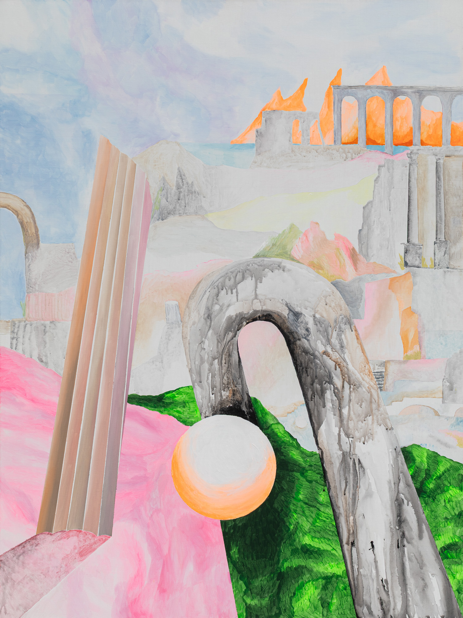 TÁNCOS Anna_36_Pusztulás_2026_akril, vászon_90×120 cm